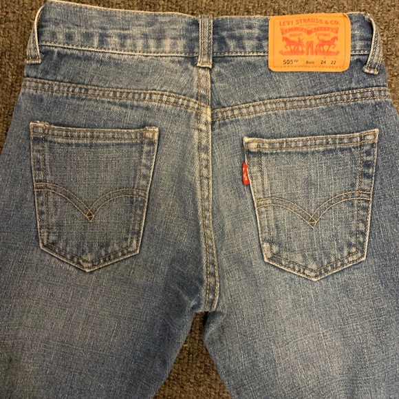 Levi’s Girls 505 Straight Cut Jeans - Picture 5 of 13